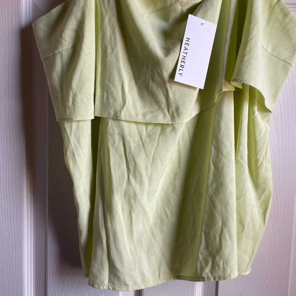 Heatherly Women's Size 2X Green Tank Top - Picture 7 of 14